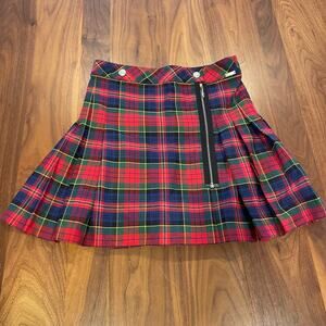 Size 10 Junior Gaultier Kilt Skirt Plaid